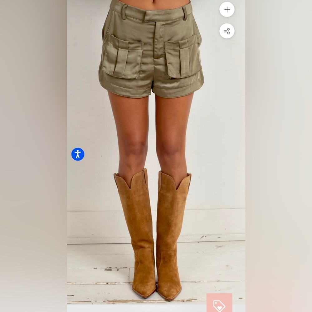 Animari silky cargo shorts - medium. Never worn. New without tags.